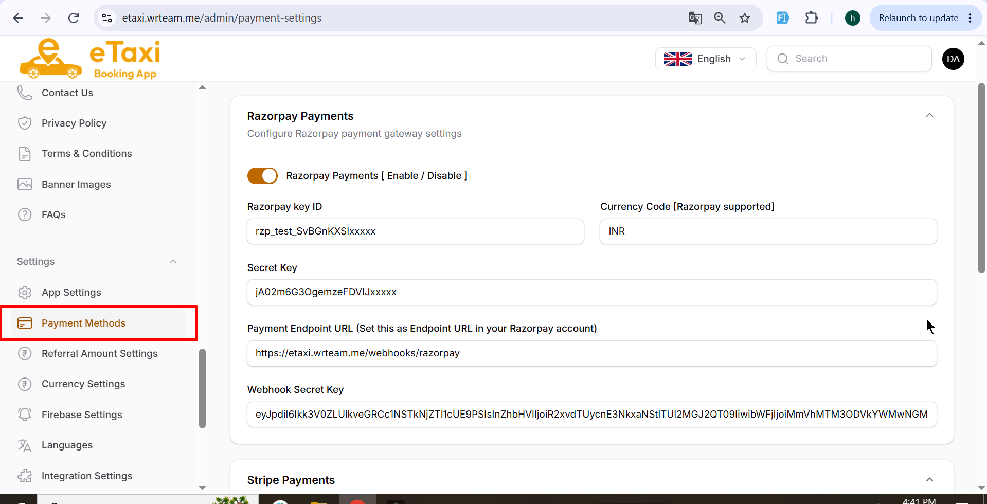 Payment Methods