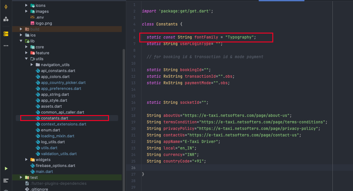 Font Change Theme